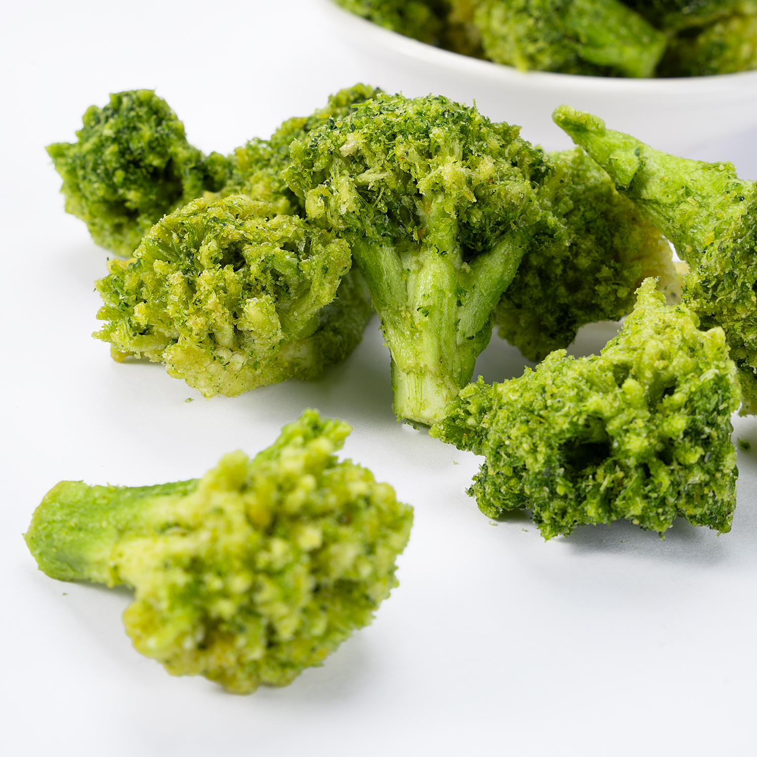 Vacuum Fried Broccoli Chips | 10kg Bulk Pack