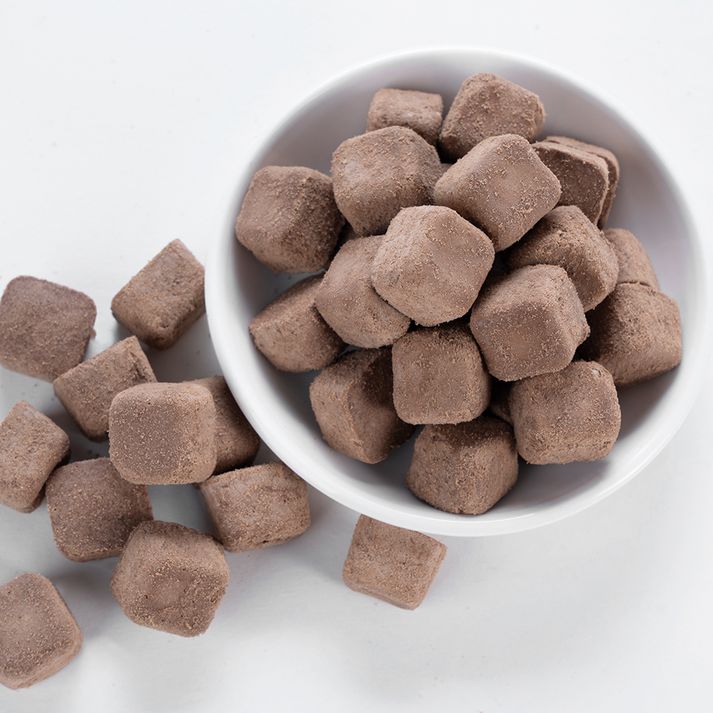 Freeze-Dried Chocolate Almond Flavor Cube | 1kg Bulk Pack
